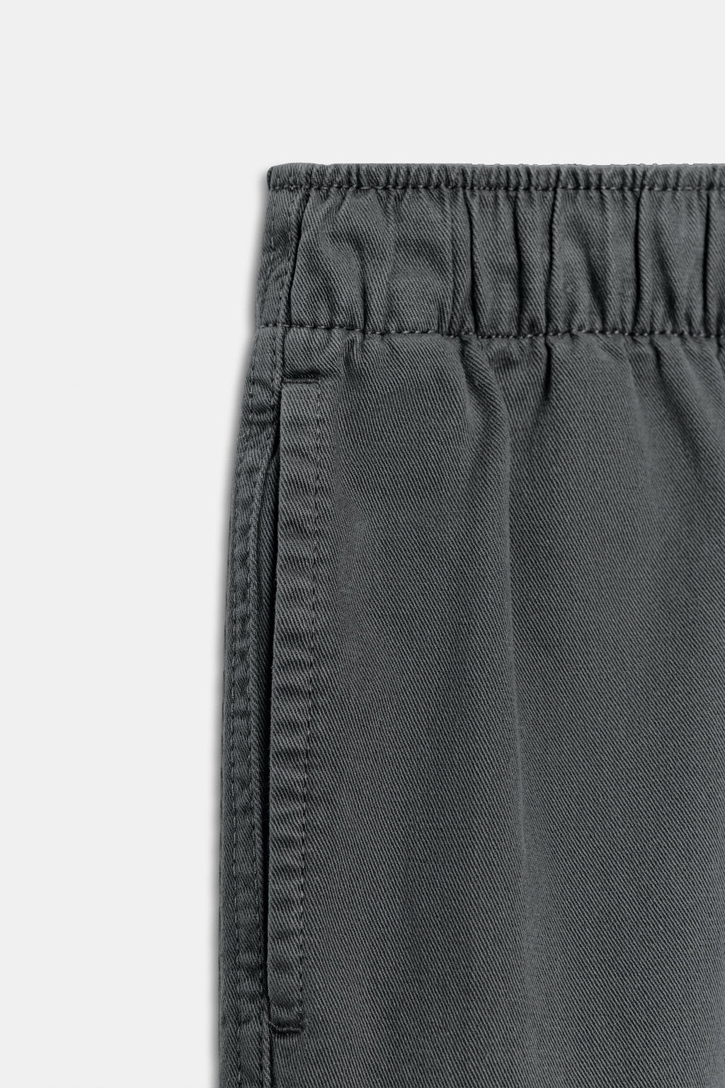 BERMUDA 100% ALGOD?N CINTURA EL?STICA / Gris - Zara фото 9