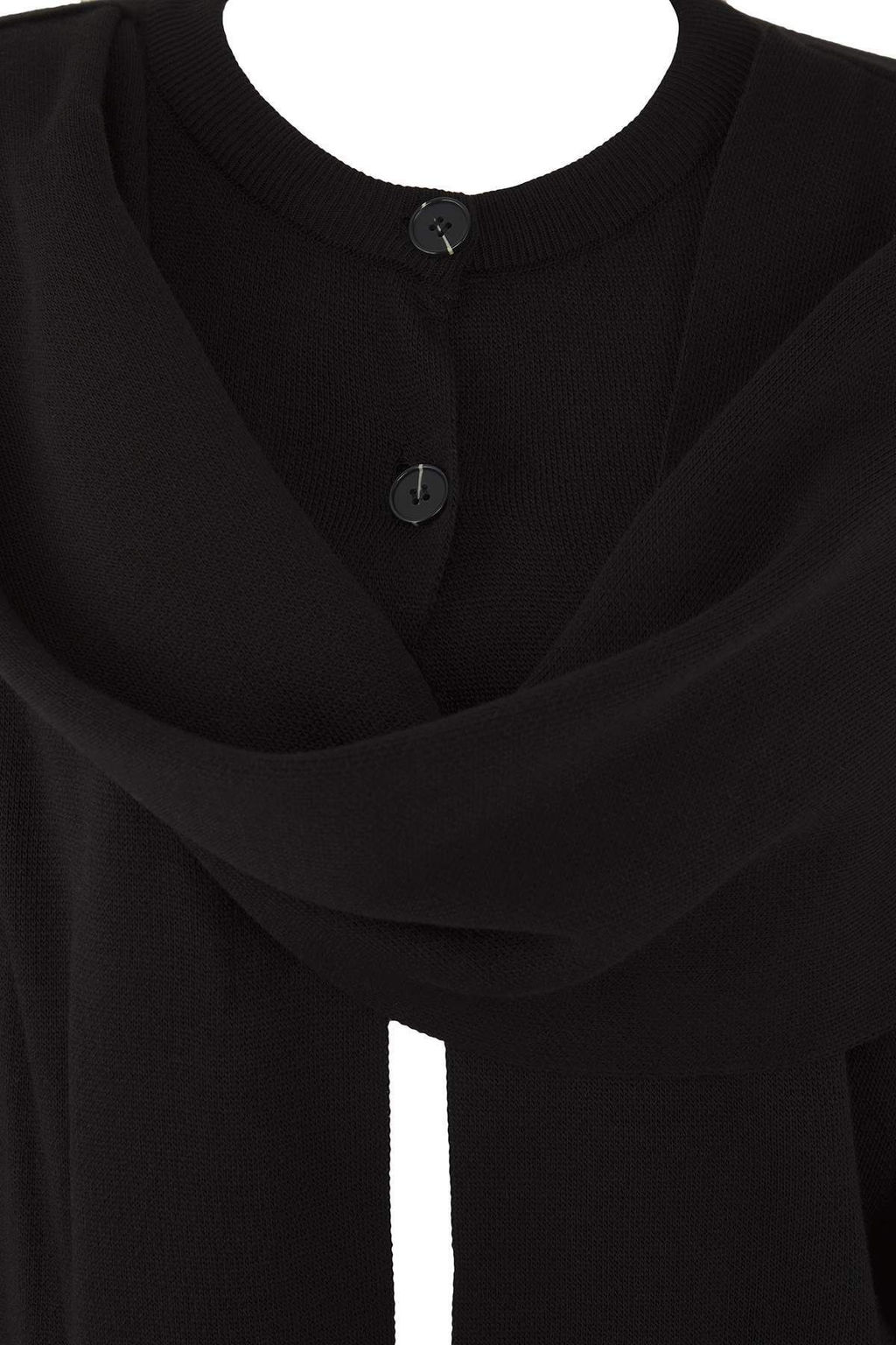 Vucut Secmeyen Siyah Super Oversize/Genis Kal?p Sal Detayl? Triko Panco TWOAW26KZ00160 - Trendyolmilla фото 7