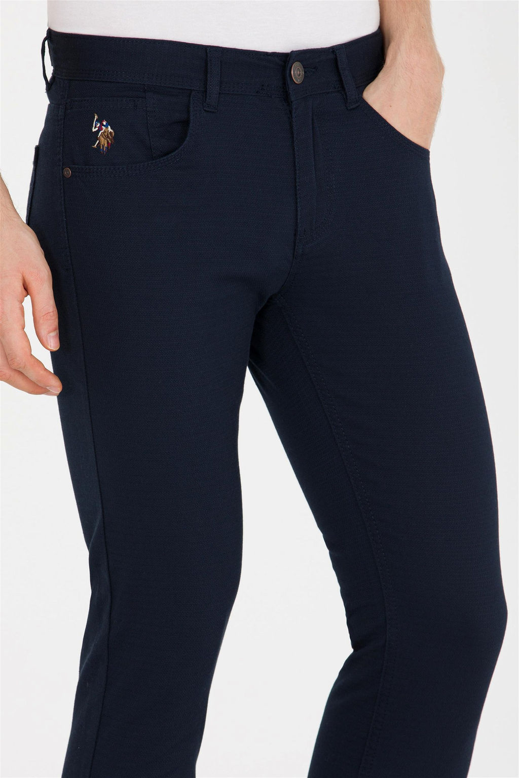 U. S. Polo Assn / Мужские темно-синие брюки из плотной ткани - U.s. polo assn фото 13