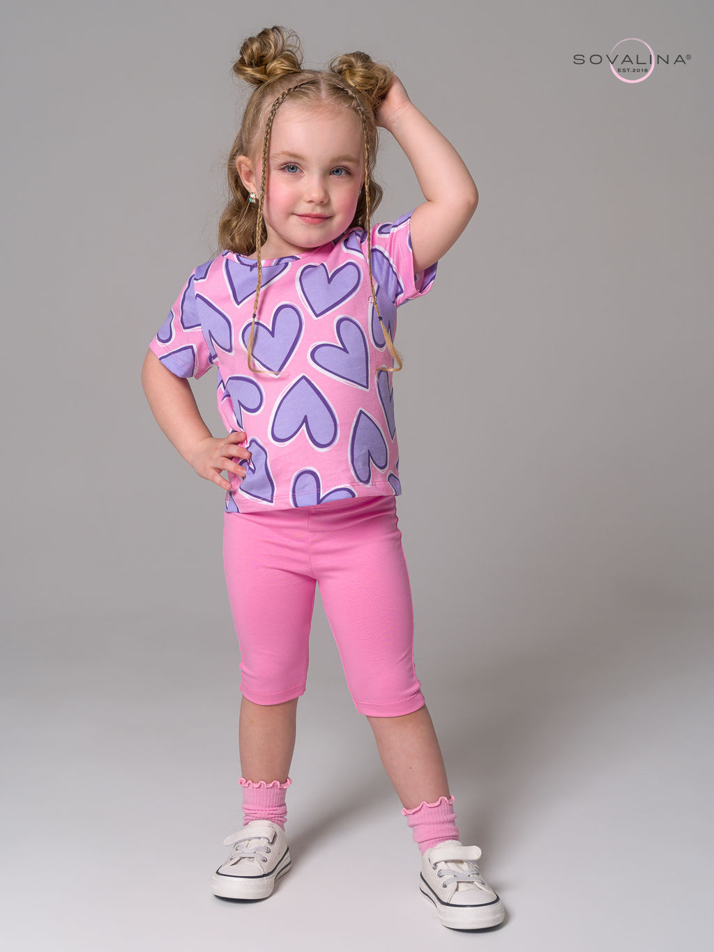 Костюм Актив сиреневые сердца-барби - Sovalina фото 12