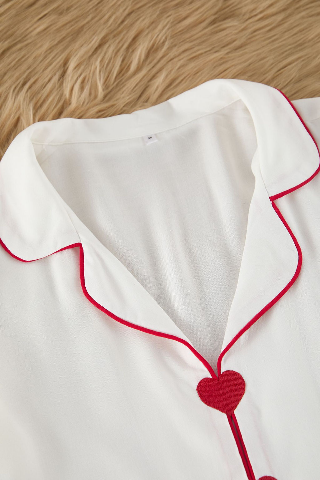 Trendyolmilla Pembe Kalpli Biye Detayl? Viskon Sortlu Dokuma Pijama Tak?m? THMSS25PT00002 фото 7