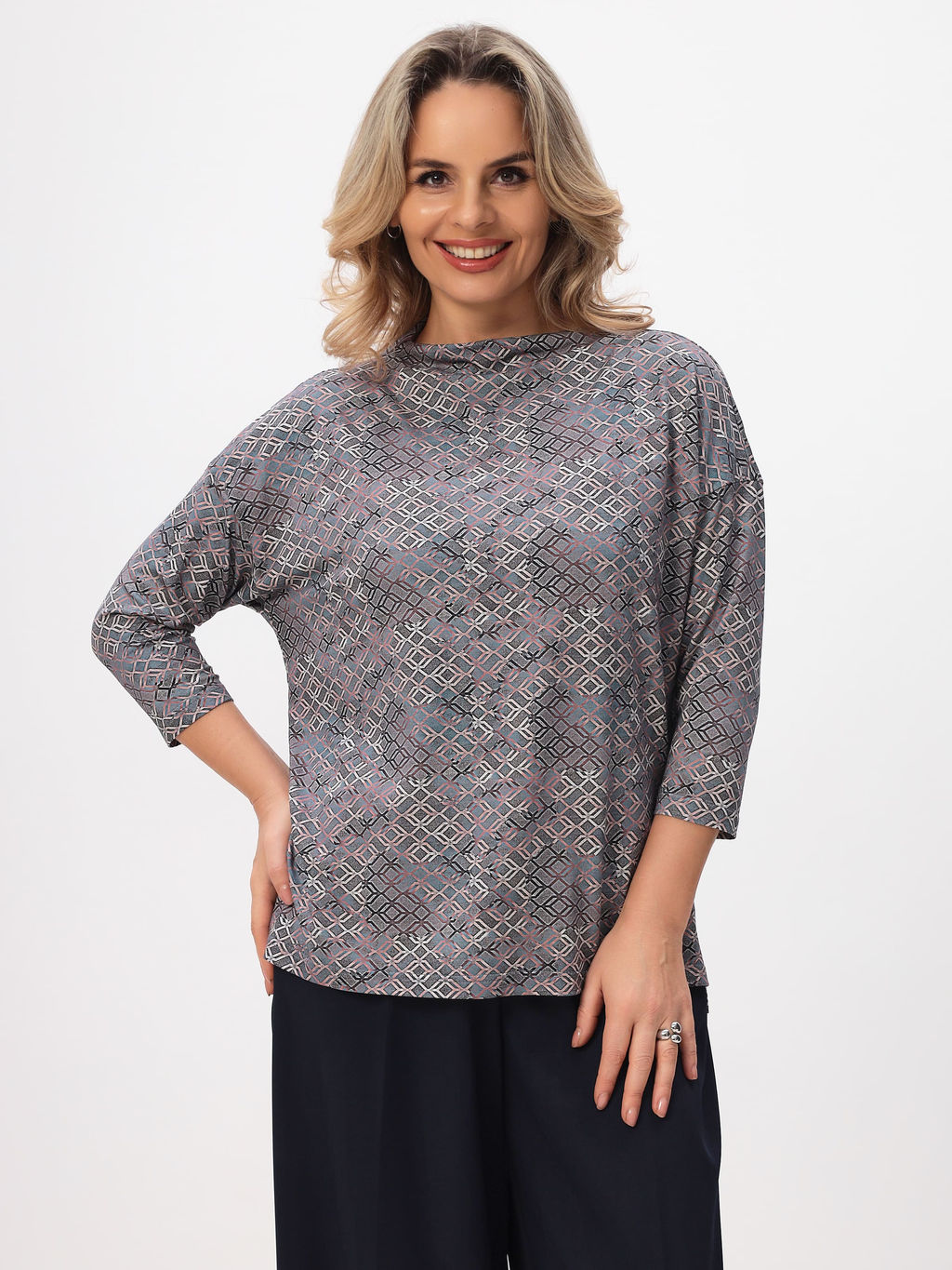 Джемпер женский T-lab TL-JP-001VI-серый принт