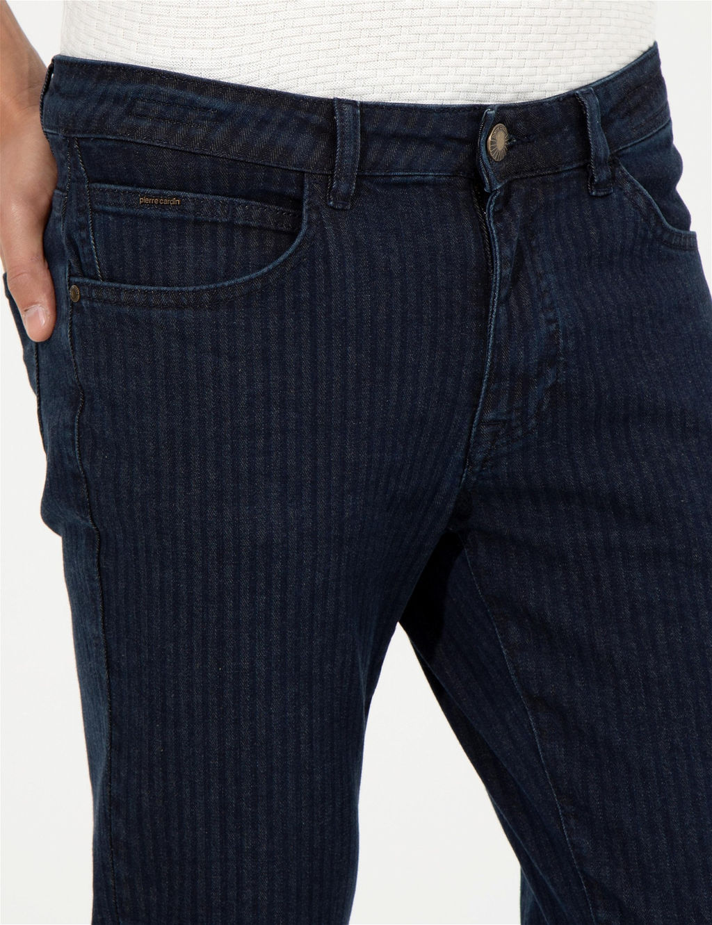 Lacivert Slim Fit Jean Pantolon - Pierre cardin фото 5