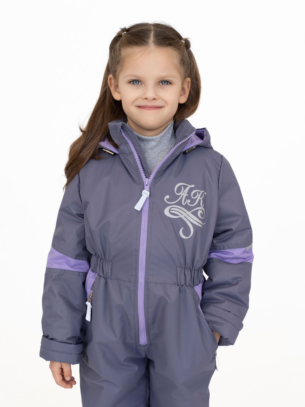 Комбинезон демисезонный сирень 30-041/2 (92)