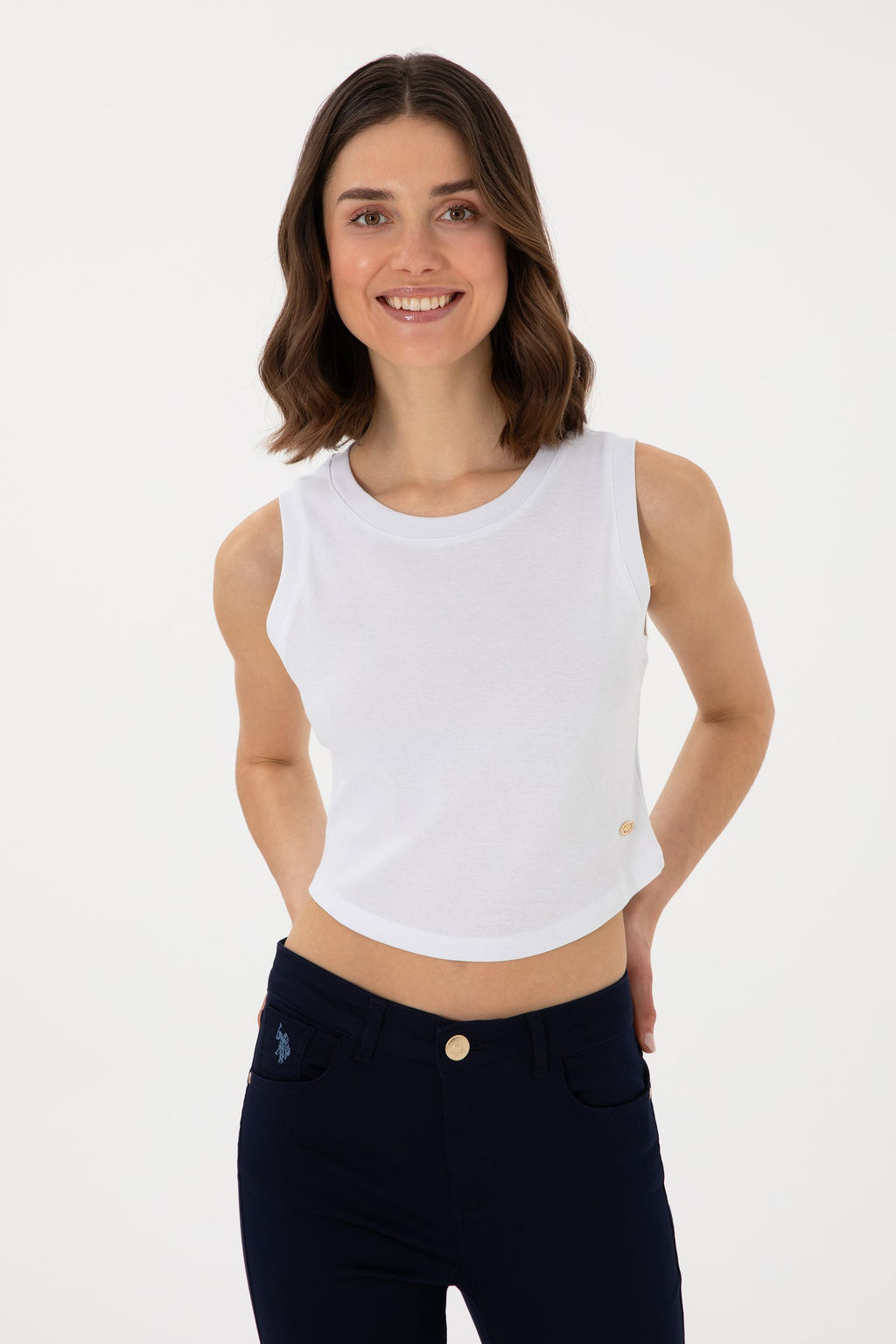 Kad_n Beyaz Basic Ti__rt Sepette S_rpriz _ndirim - U.s. polo assn фото 3