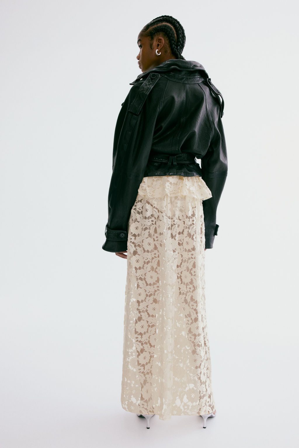 Falda midi de encaje - H&m фото 5
