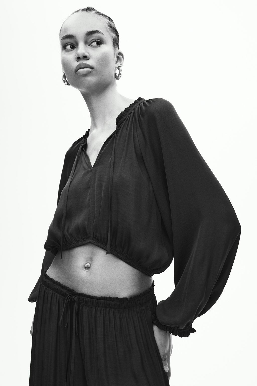 Blusa con mangas globo - H&m фото 5