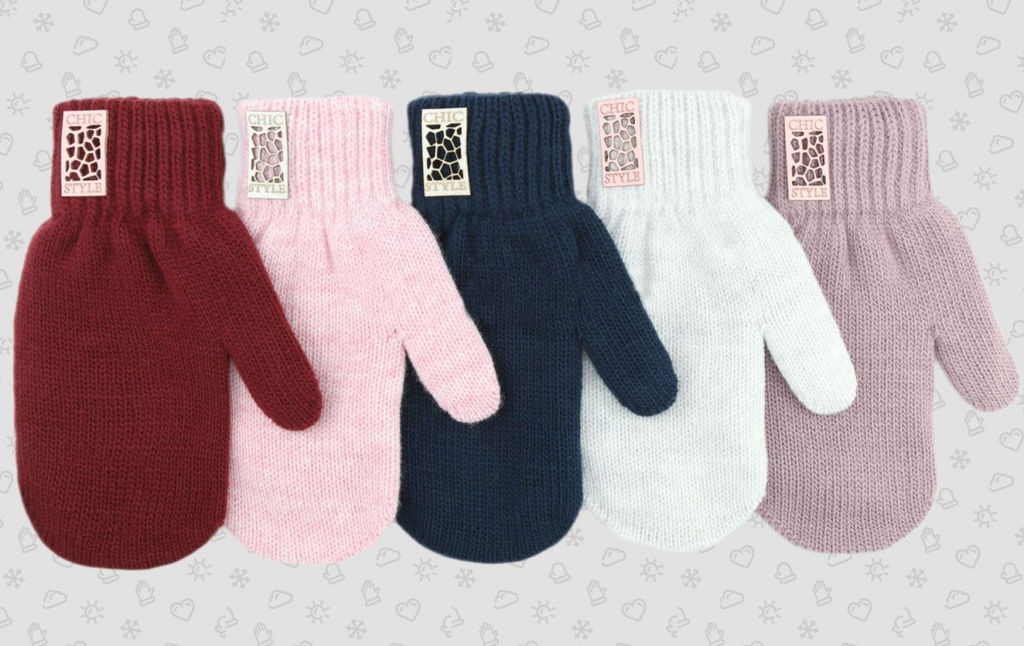 Варежки для девочки TM-809 ассорти 216 Полярик фото 2