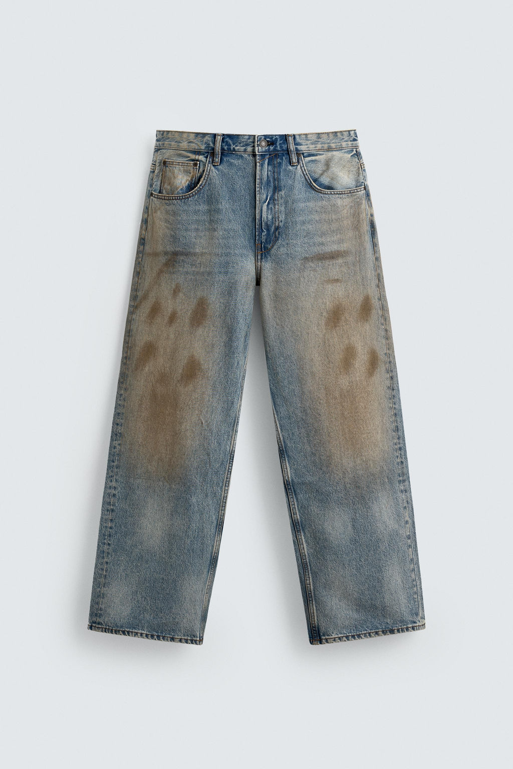 VINTAGE EFFECT BAGGY FIT JEANS - Zara фото 7