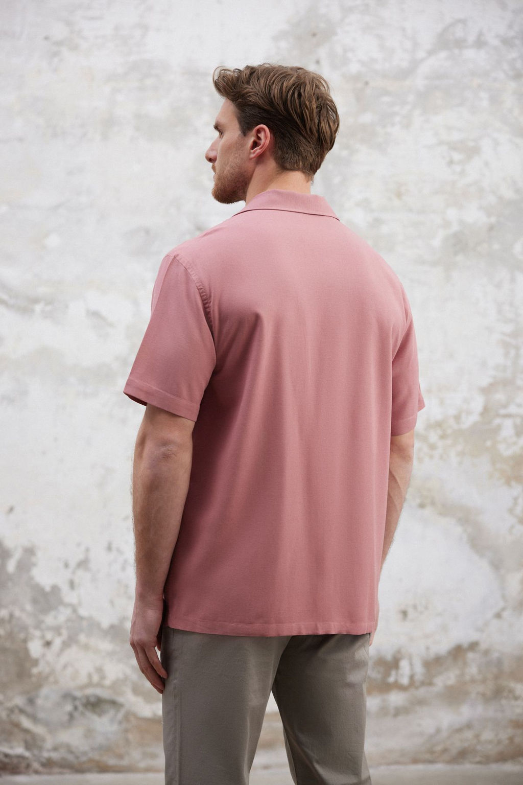 TRENDYOL MAN Gul Kurusu Regular Fit Keten Kar?s?ml? Salas Dokumlu Gomlek TMNSS25GO00061 - Trendyolmilla фото 4