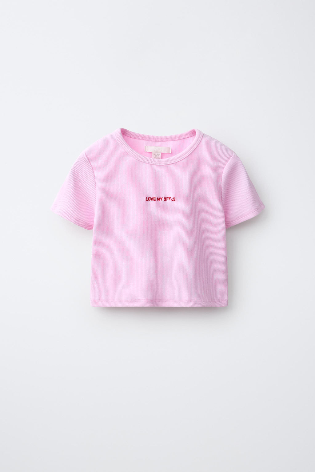PACK CAMISA RAYAS Y CAMISETA RIB BORDADA / Rosa - Zara фото 3