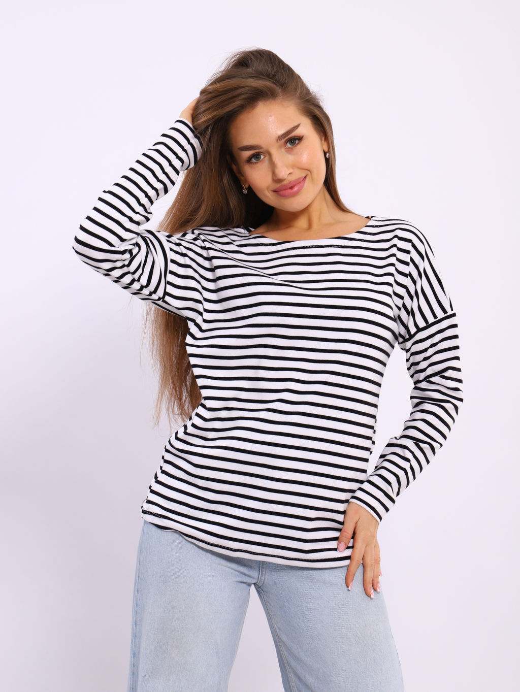 *Джемпер тельняшка женский Ф-3-039 - Новое кимоно фото 11