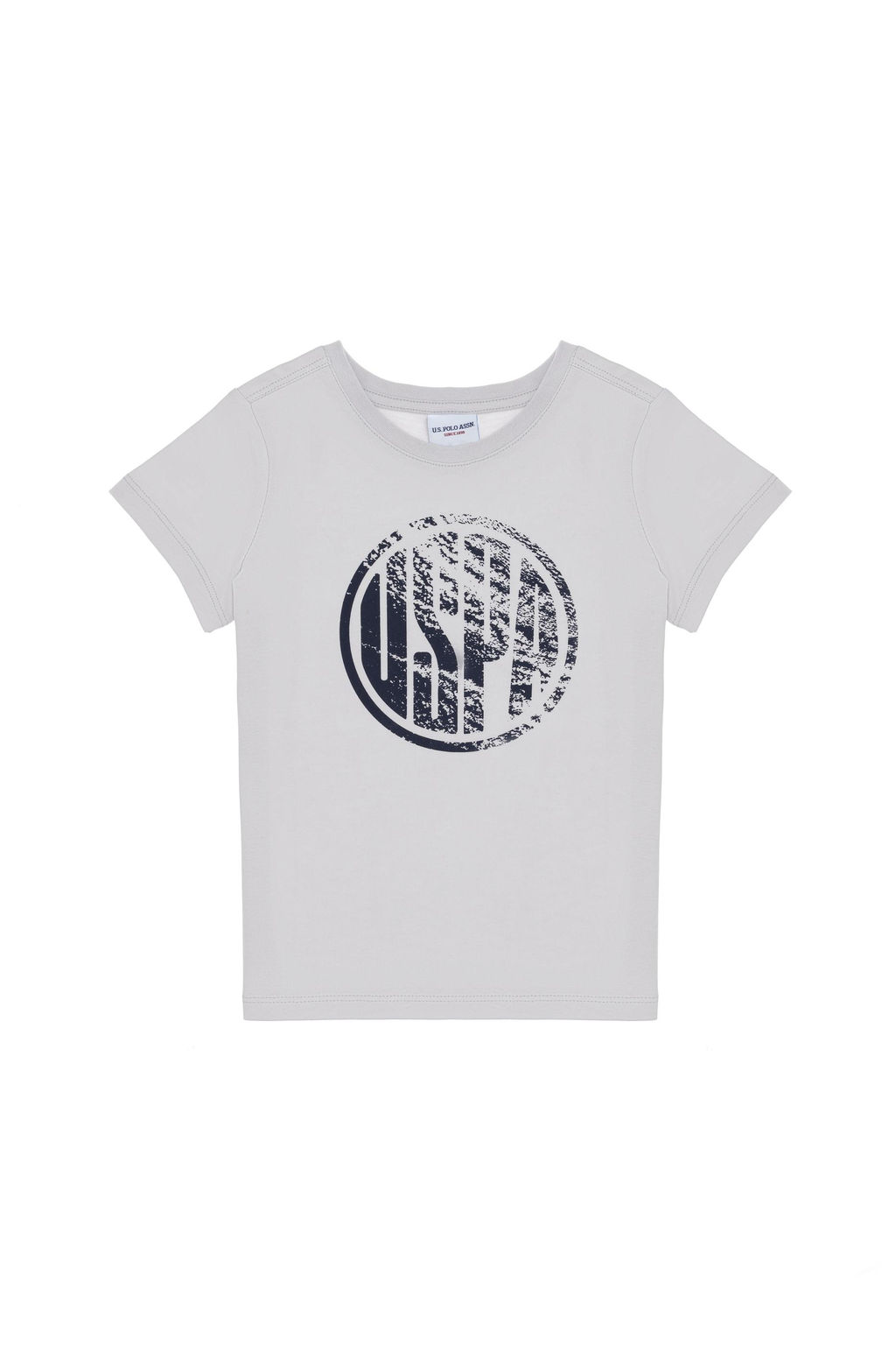 Erkek _ocuk A__k Gri Basic Ti__rt Sepette S_rpriz _ndirim - U.s. polo assn фото 2