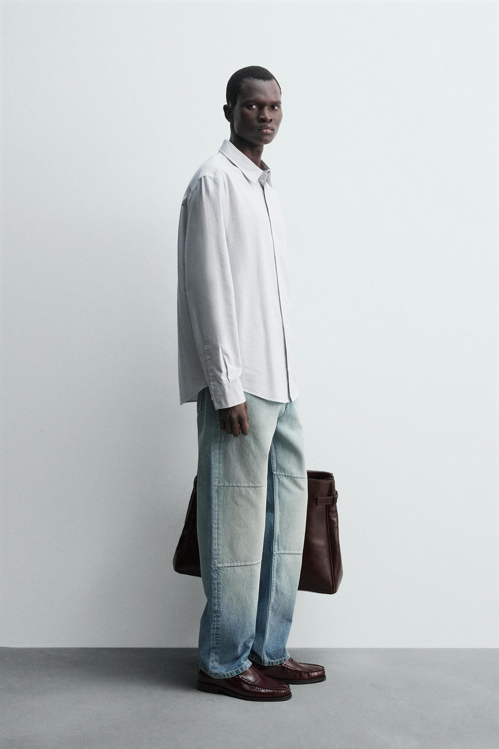 STRIPED OXFORD SHIRT - Zara фото 4