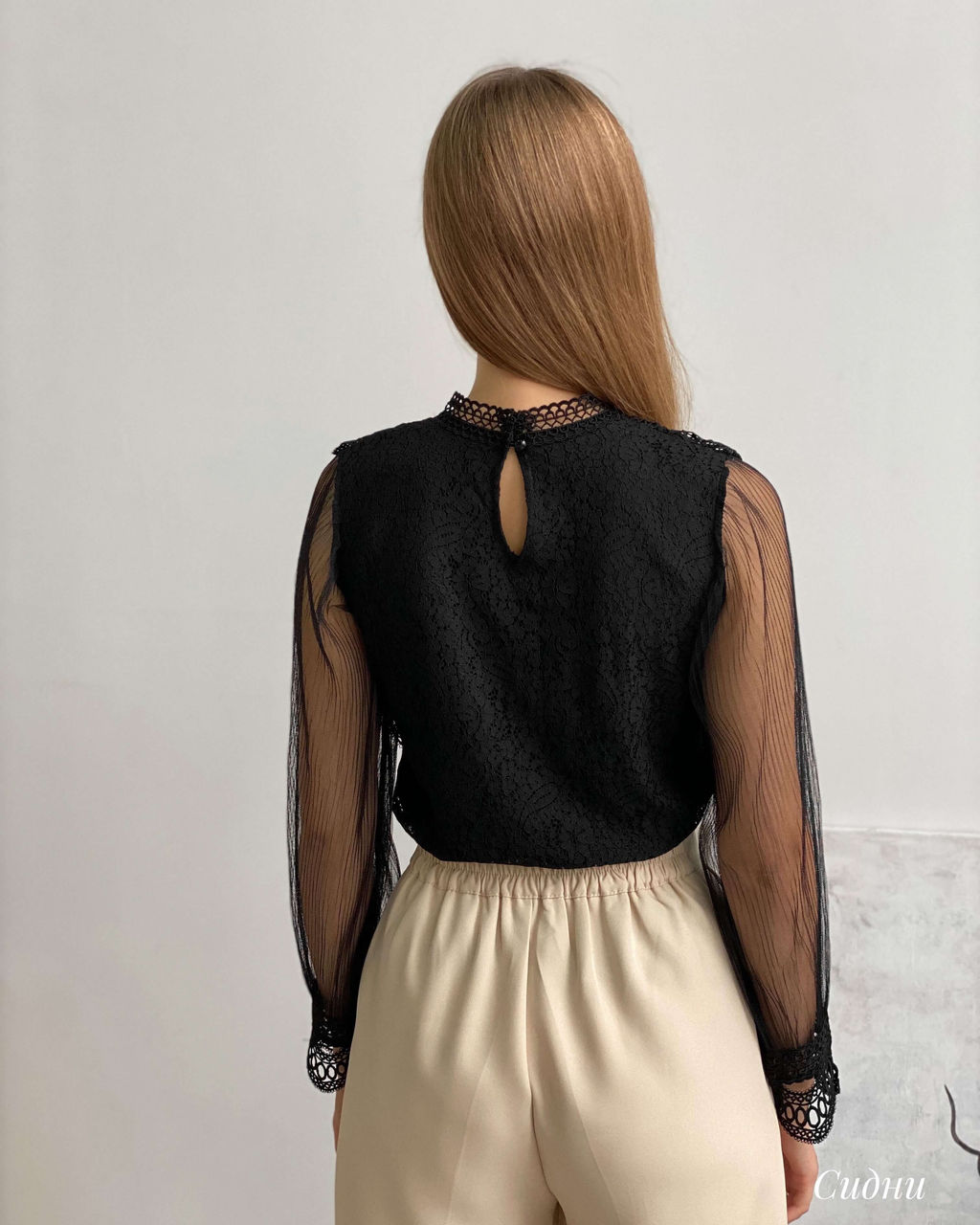 Блузка Сидни (черный) - Nadi bordo фото 7
