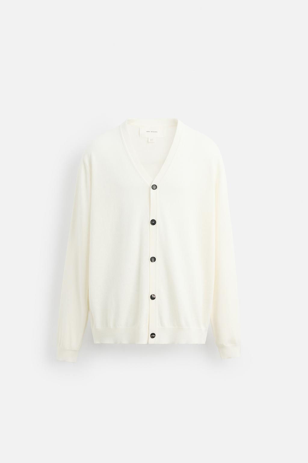 COTTON - WOOL CARDIGAN - Zara фото 15