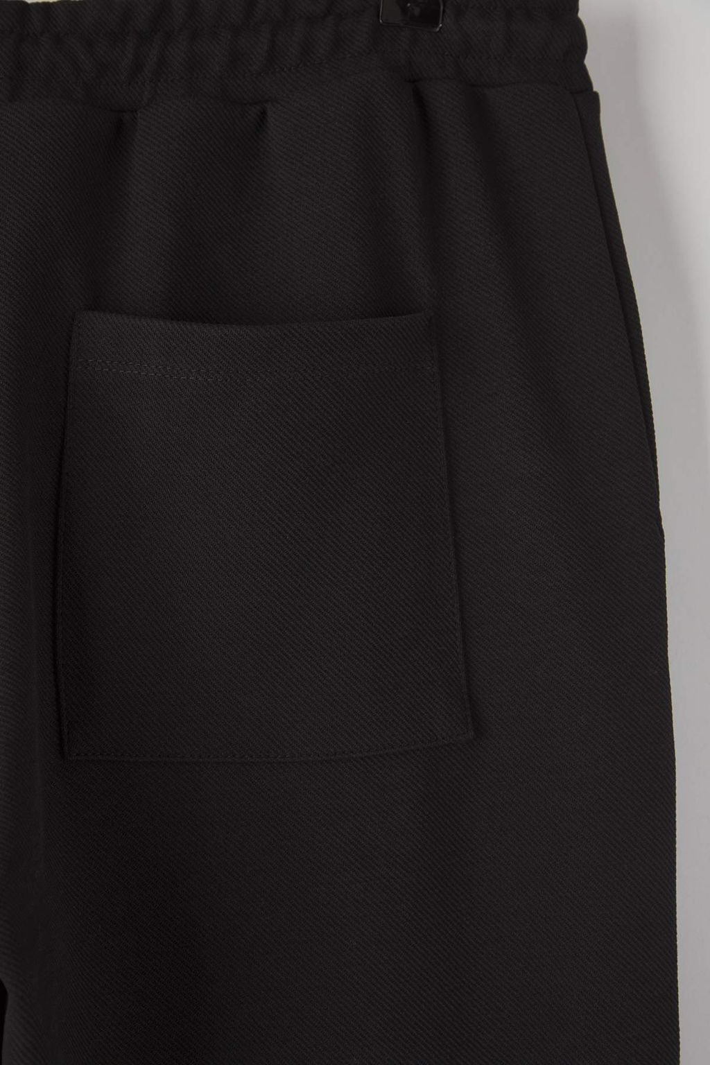 Siyah Straight Kal?p Genis Paca Interlok Rahat Pamuklu Pantolon TMNAW26PL00002 - Trendyolmilla фото 8