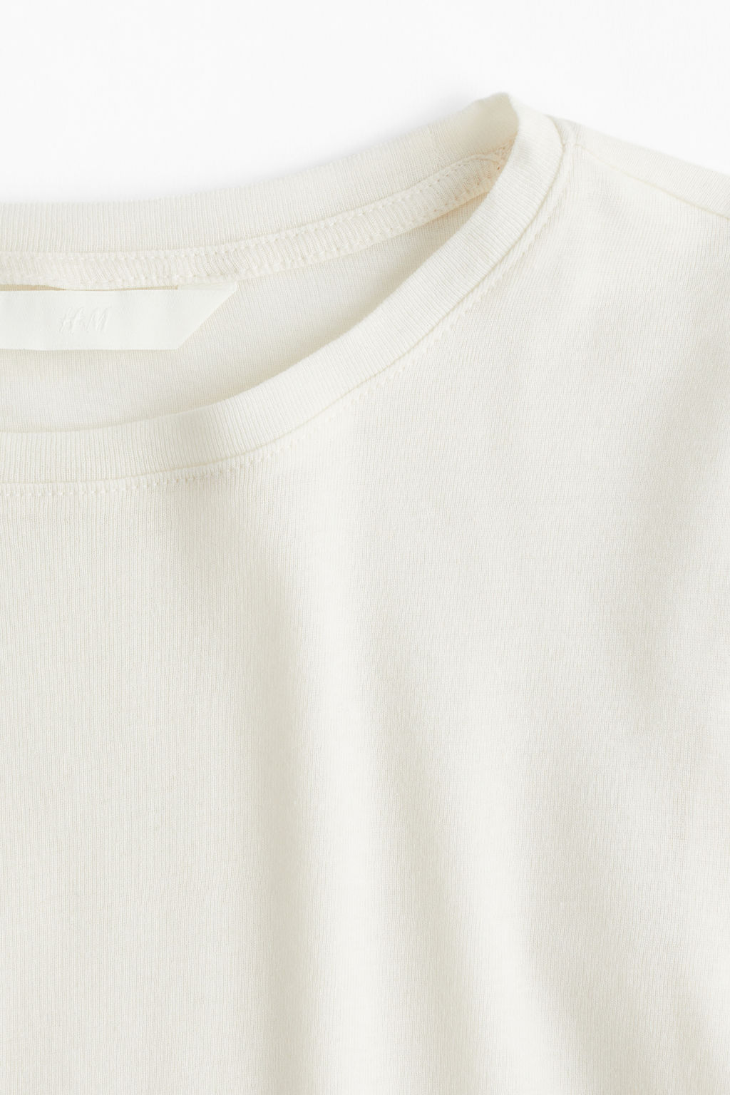 Camiseta entallada de algod?n - H&m фото 3