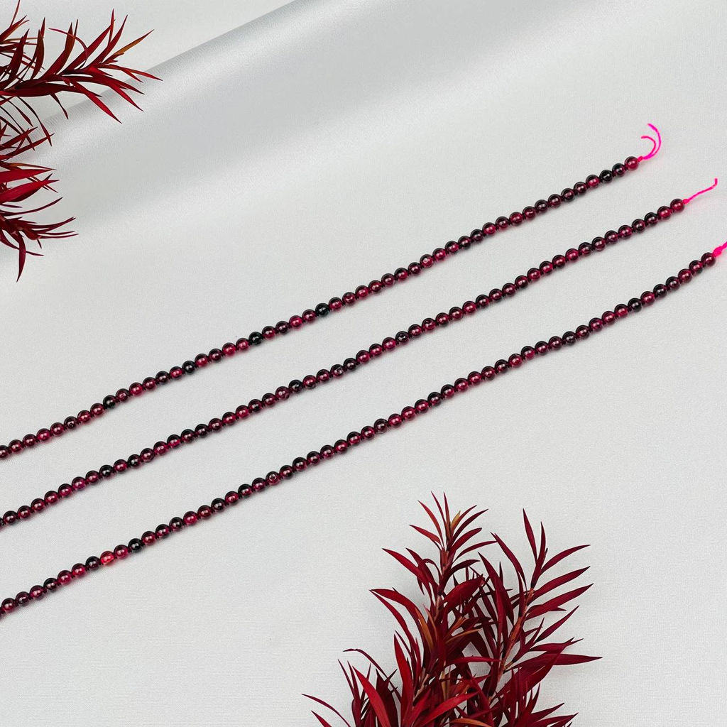 Бусины для украшений из Граната (130 бусин)