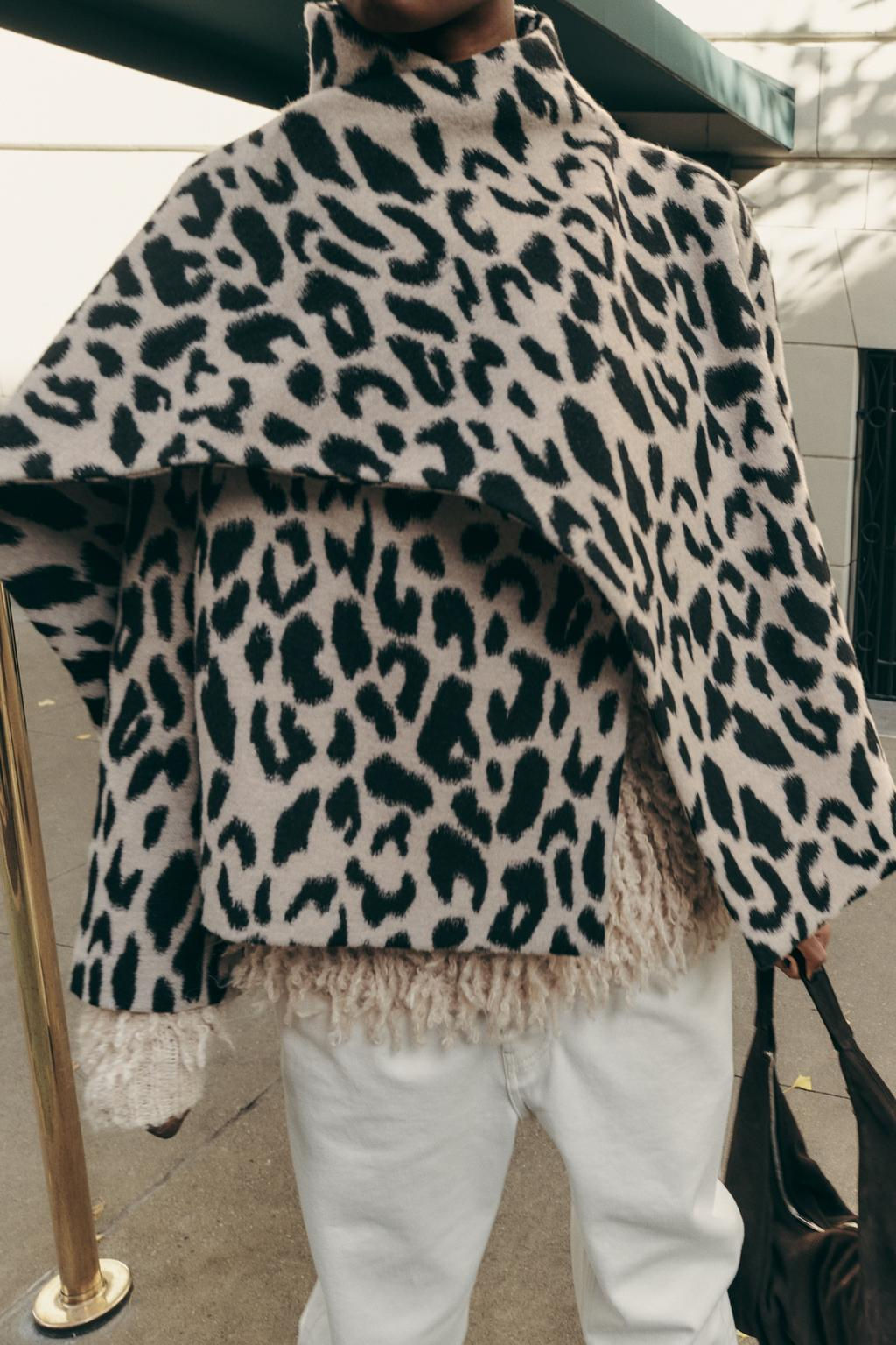 ZW COLLECTION WOOL SCARF COAT - Zara фото 3