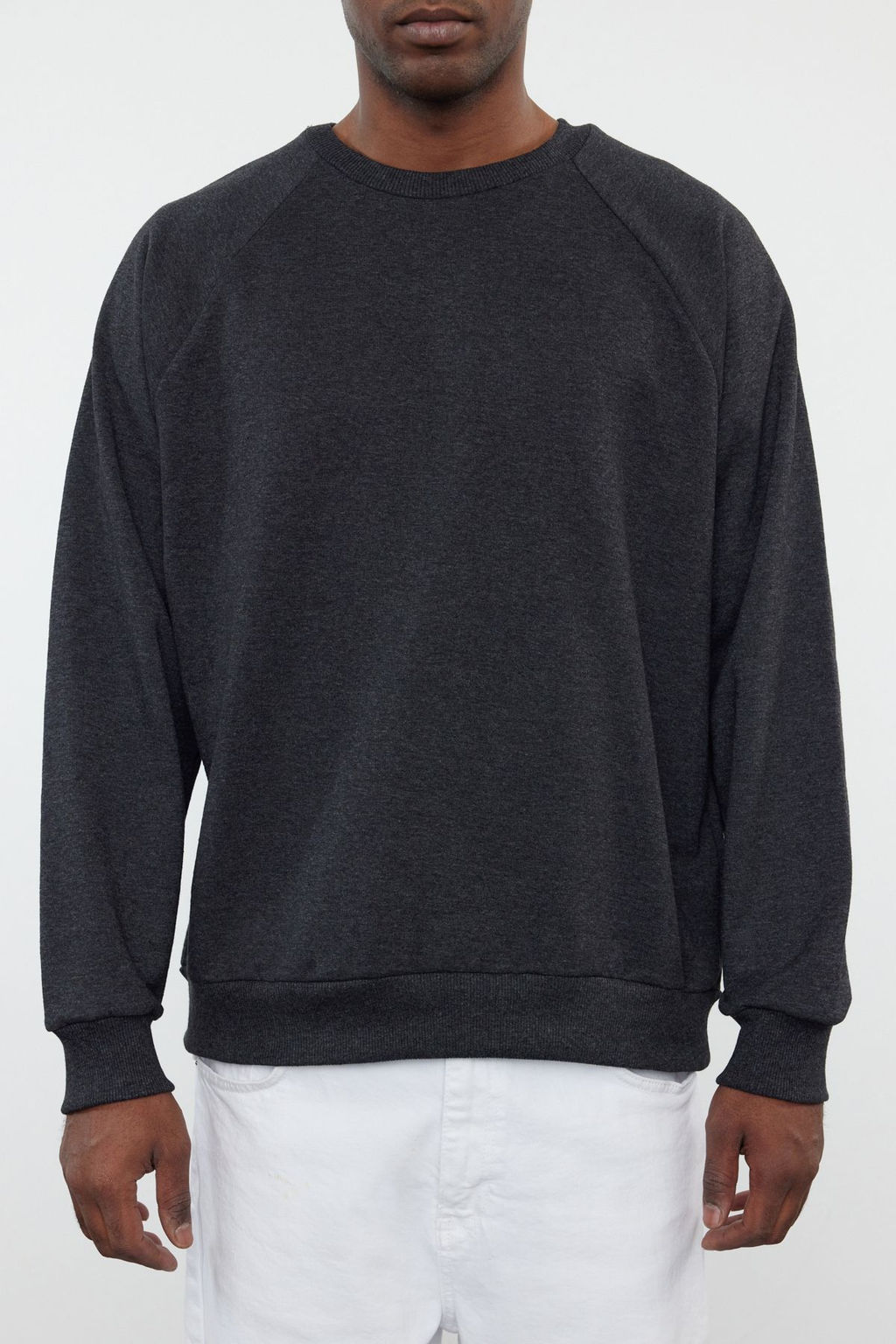 TRENDYOL MAN Siyah Regular Fit Ici Polar/S?cak Tutan Sweatshirt TMNAW23SW00190 - Trendyolmilla фото 3