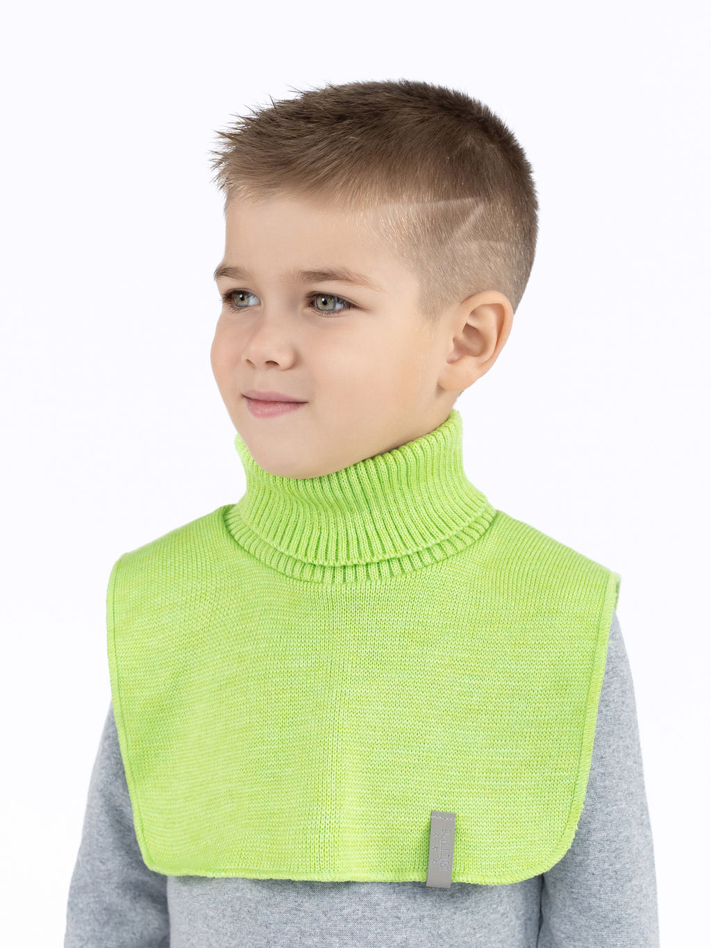 Манишка вязаная черная Ш-111 (48-54)