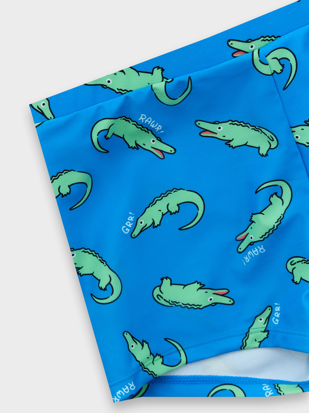 Трусы купальные для мальчиков синие с принтом крокодилы - Mark formelle фото 7