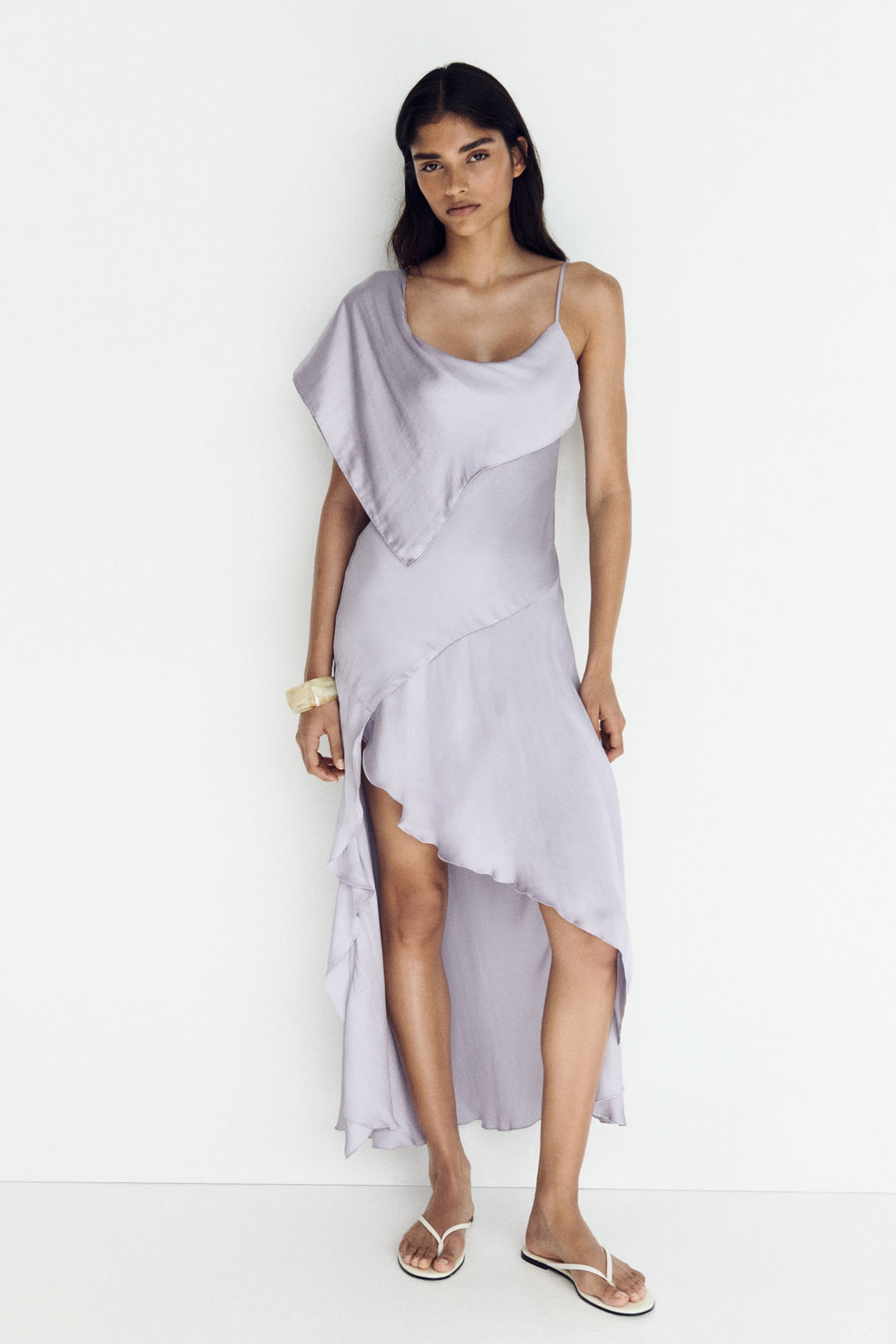 Vestido de sat?n con fular - H&m фото 5