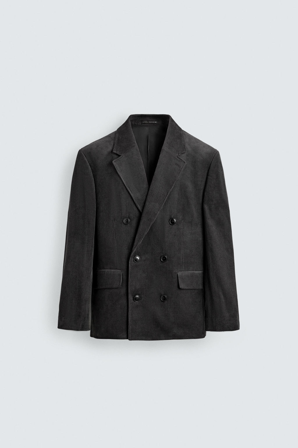 DOUBLE-BREASTED CORDUROY BLAZER - Zara фото 7