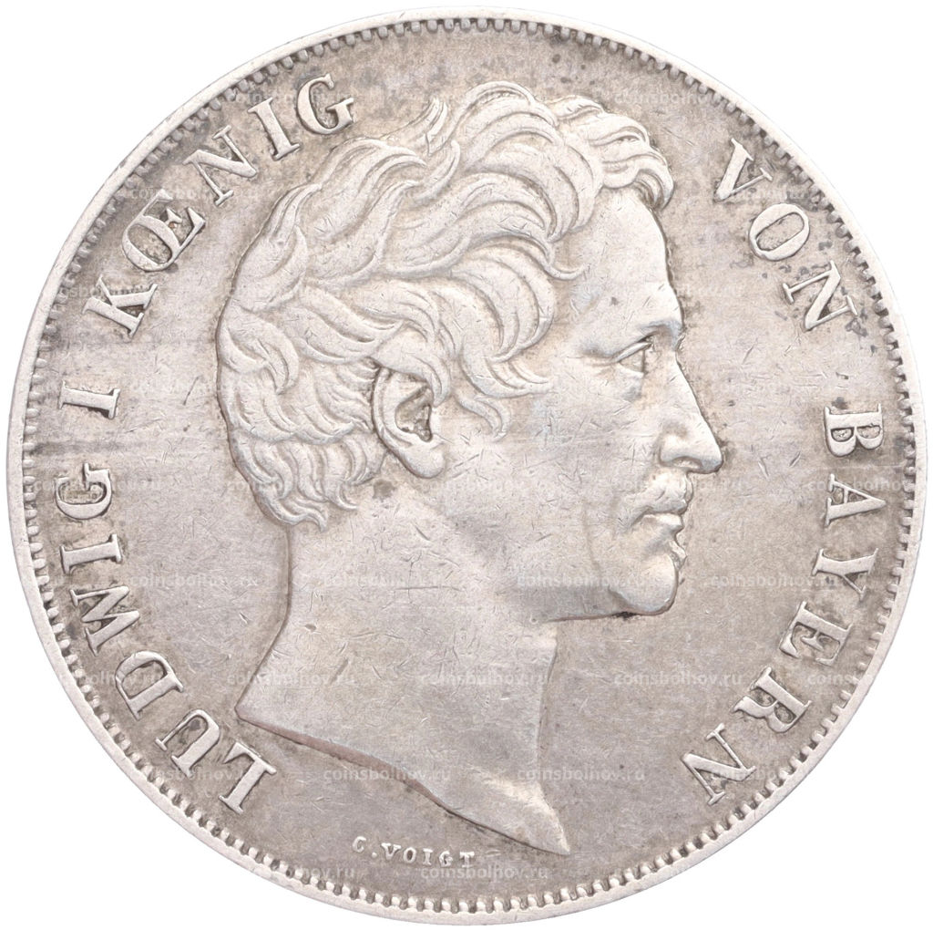 2 гульдена 1845 года Бавария