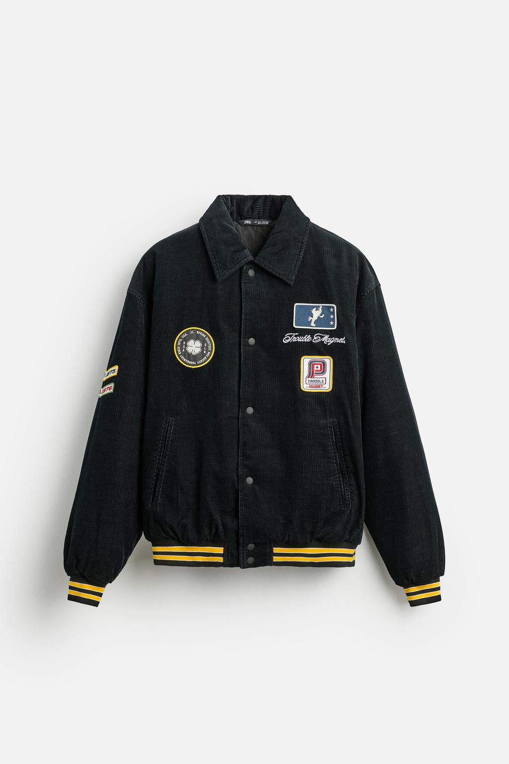 CORDUROY JACKET WITH COMBINED PATCHES - Zara фото 7