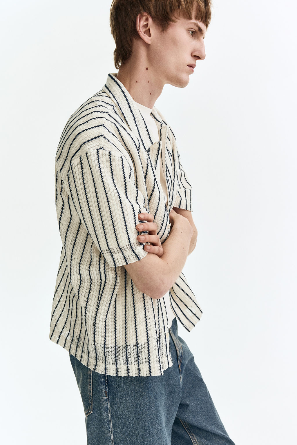 Camisa en punto texturizado Regular Fit - H&m фото 7