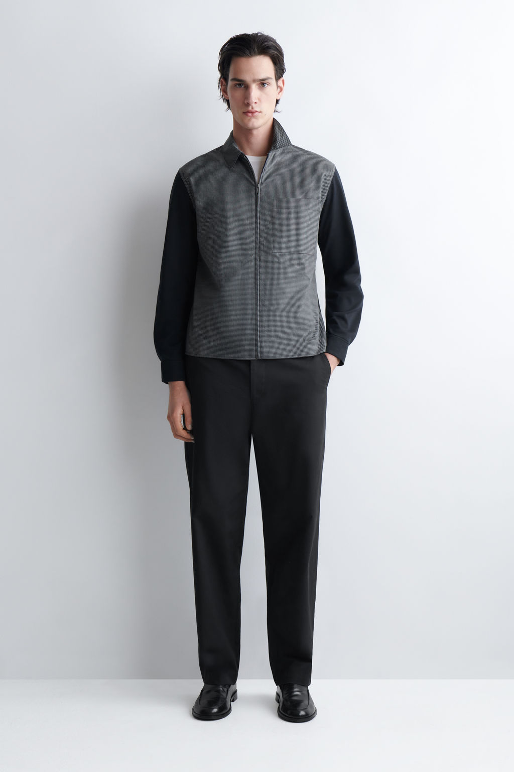 CHAQUETA HARRINGTON CON PANELES EN CONTRASTE - H&m фото 2