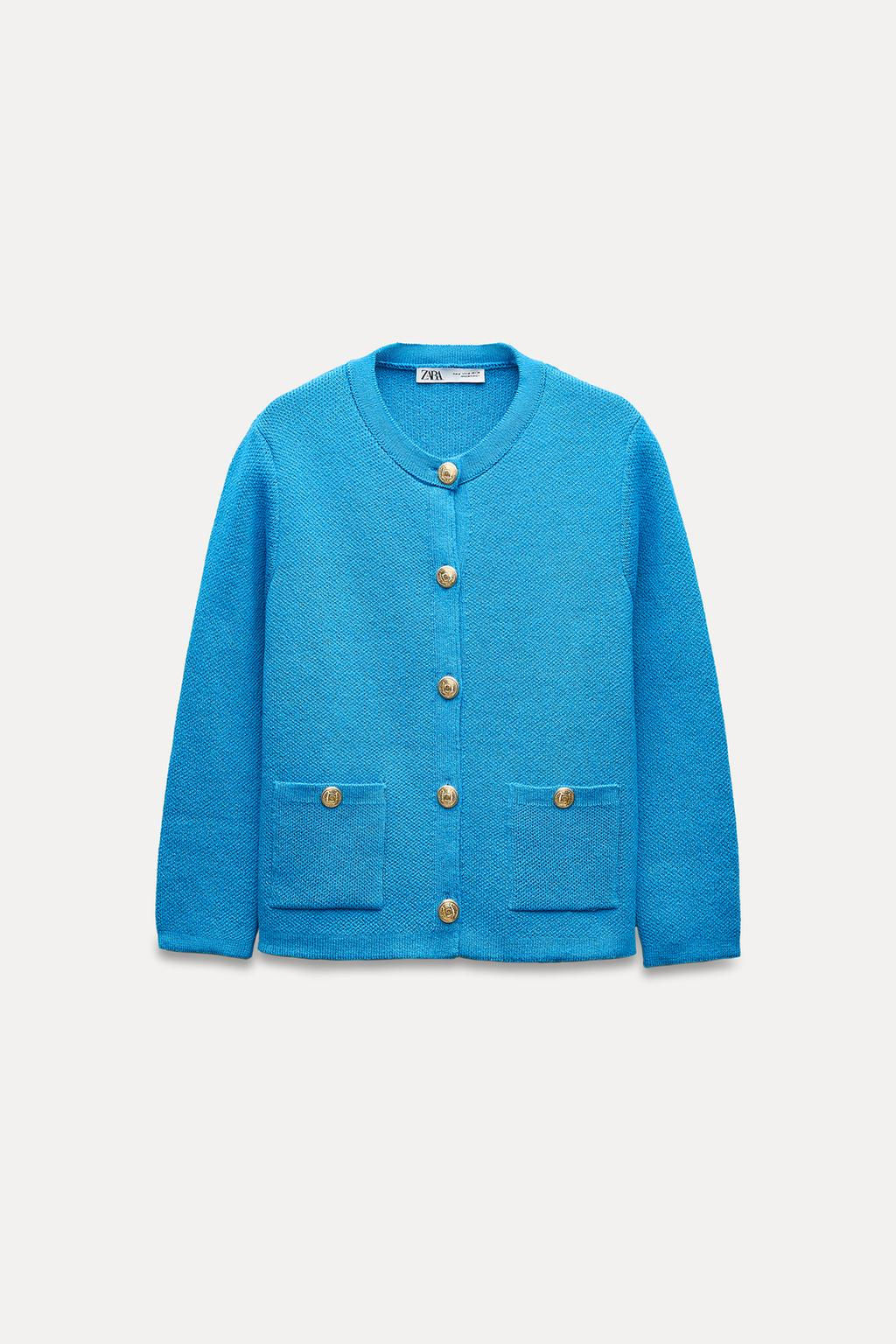 PLAIN KNIT CARDIGAN - Zara фото 4