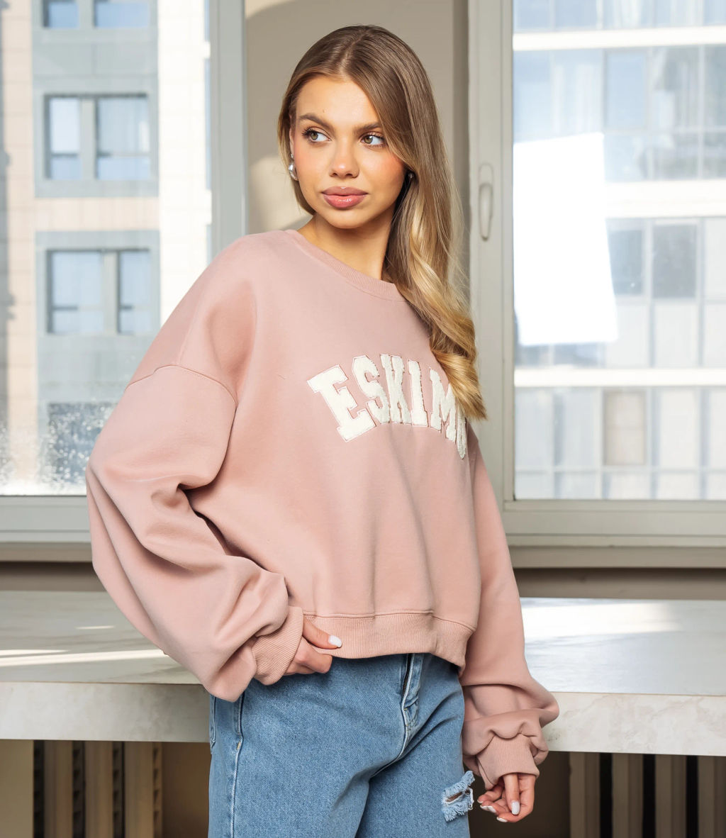 Свитшот #КТ2928, пыльная роза - Dommod фото 2