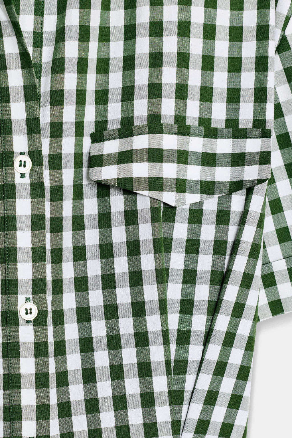 GINGHAM SHIRT DRESS ZW COLLECTION - Zara фото 14