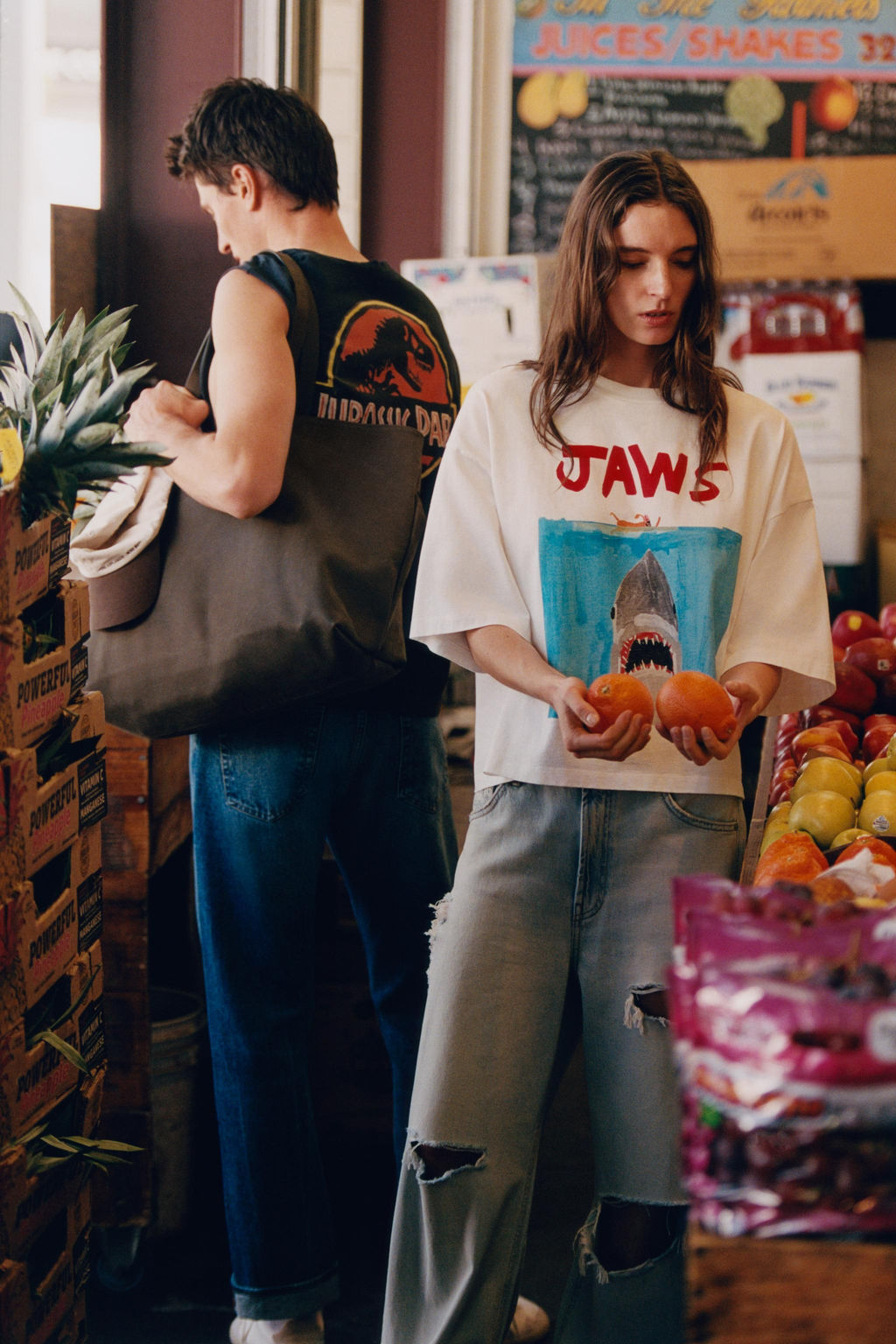 CAMISETA ILUSTRACI?N JURASSIC PARK UCS LLC AND AMBLIN  X DYLAN?S T-SHIRT CLUB X ZARA / Antracita oscuro  фото 9
