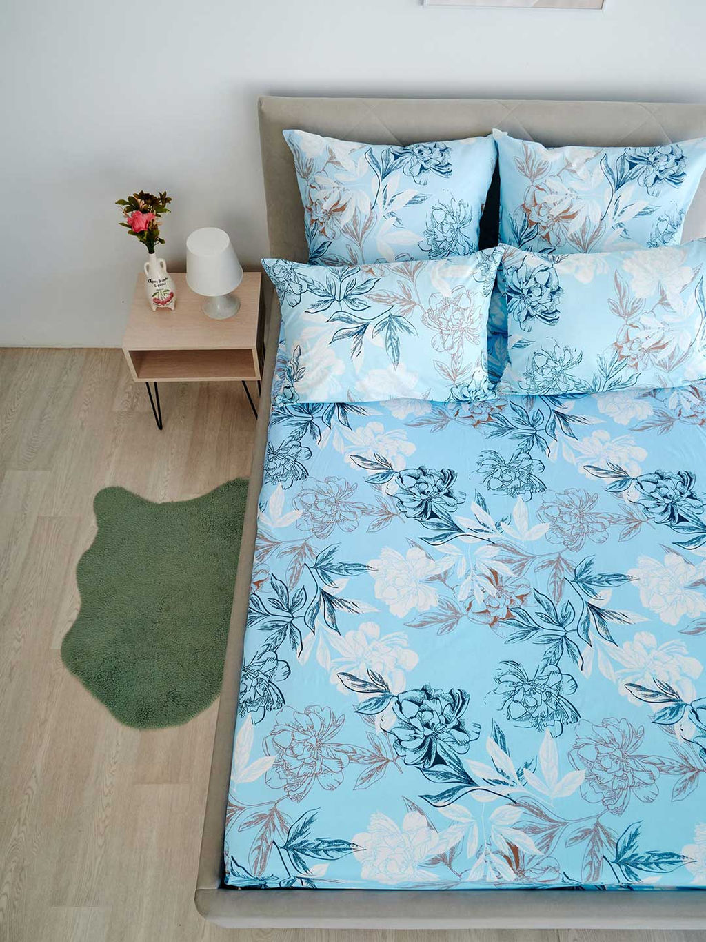 Простыня поплин - Симфония, цвет голубой - Гармония уюта фото 2