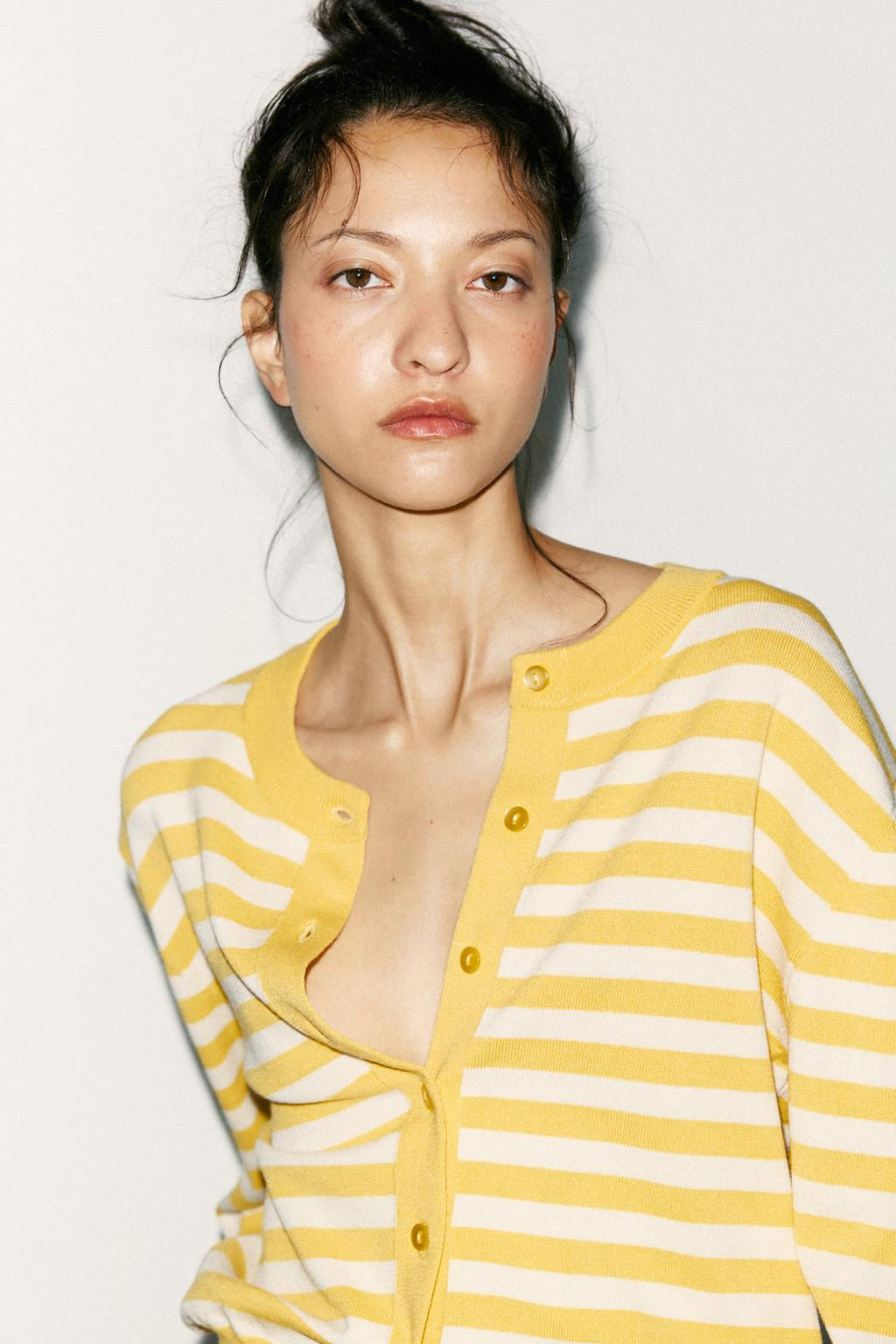 STRIPED KNIT CARDIGAN - Zara фото 20