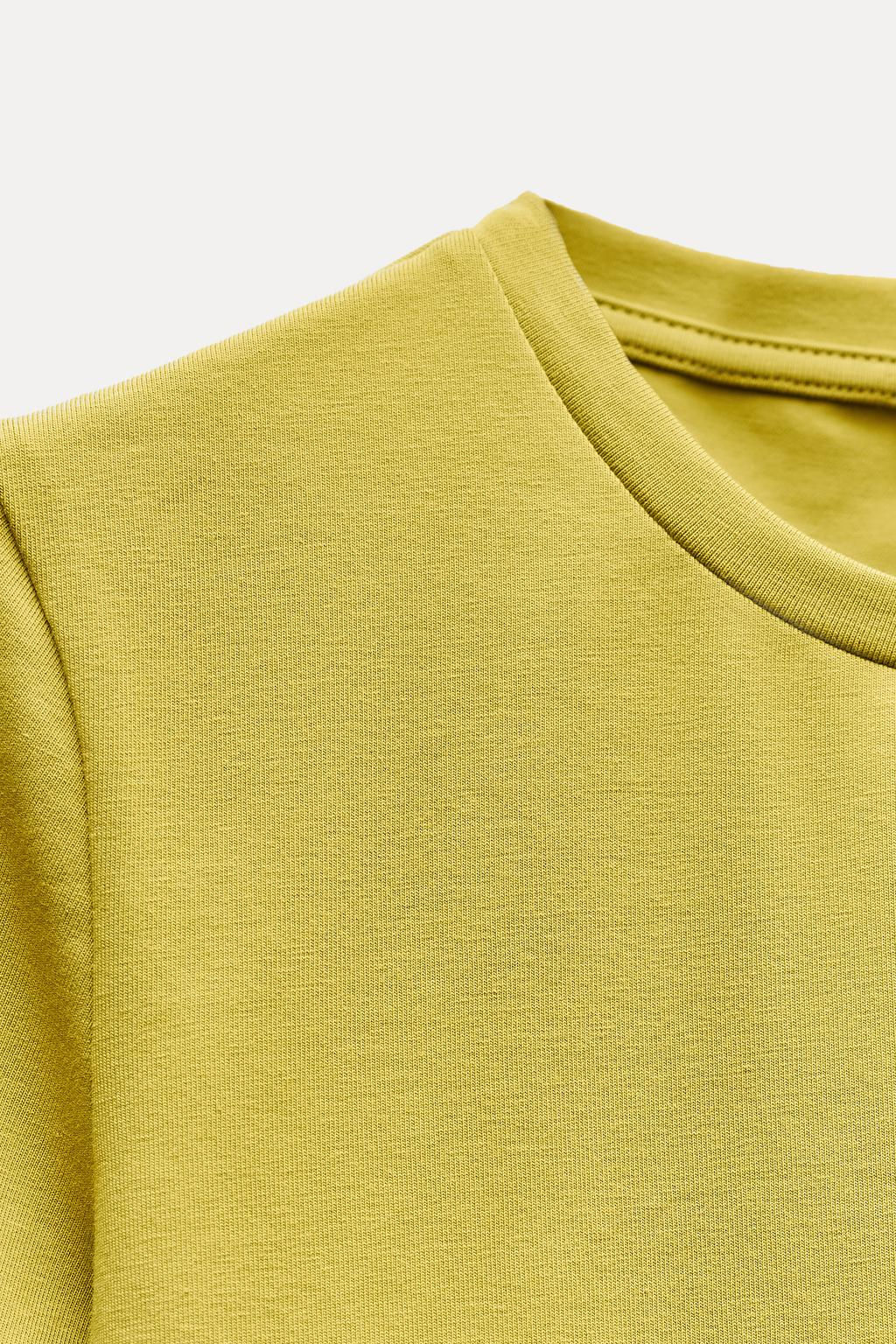 CROPPED STRETCH T-SHIRT - Zara фото 31