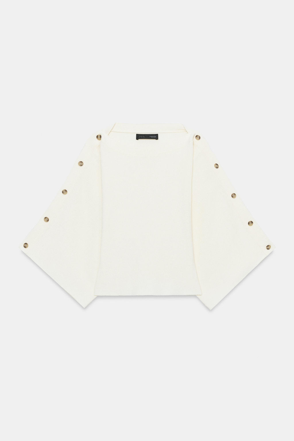 JERSEY PUNTO MANGA CAPA BOTONES / Crudo - Zara фото 6