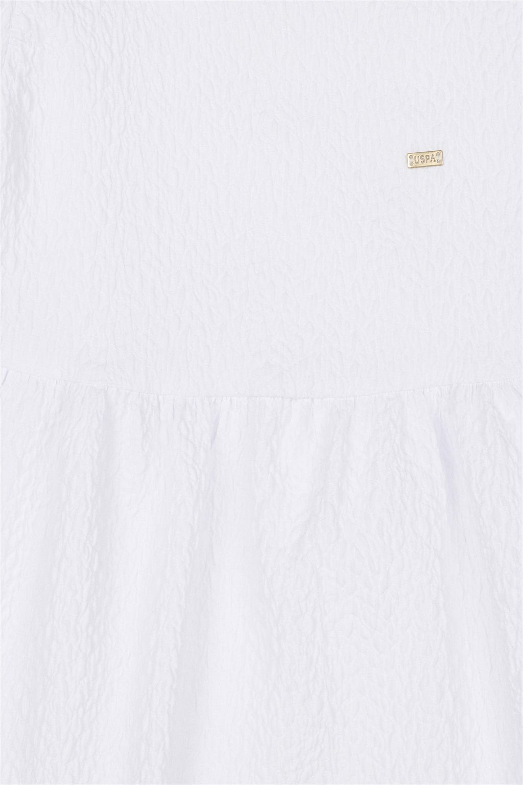 Белое тканое платье для девочки - U.s. polo assn фото 4