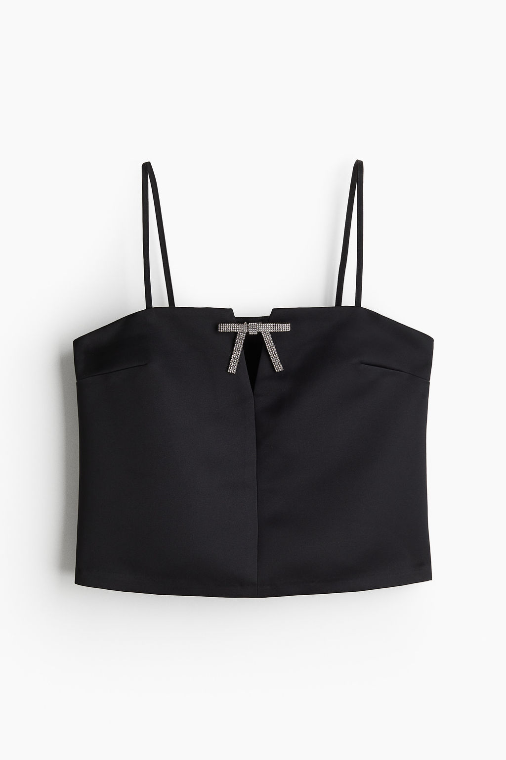 Top de tirantes espagueti con lazo decorativo - H&m фото 8