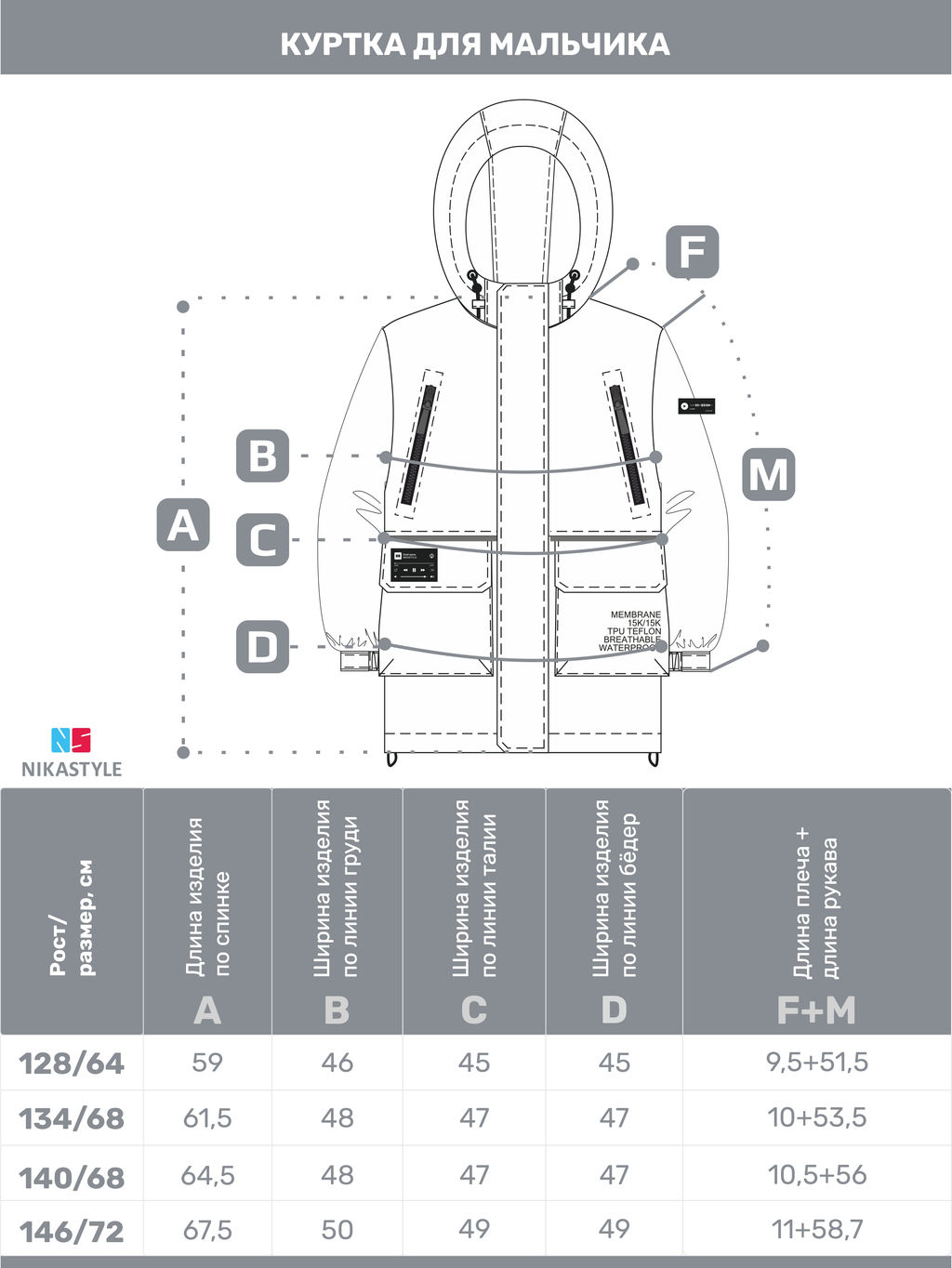 Куртка 4м3525 хаки - Nikastyle фото 2