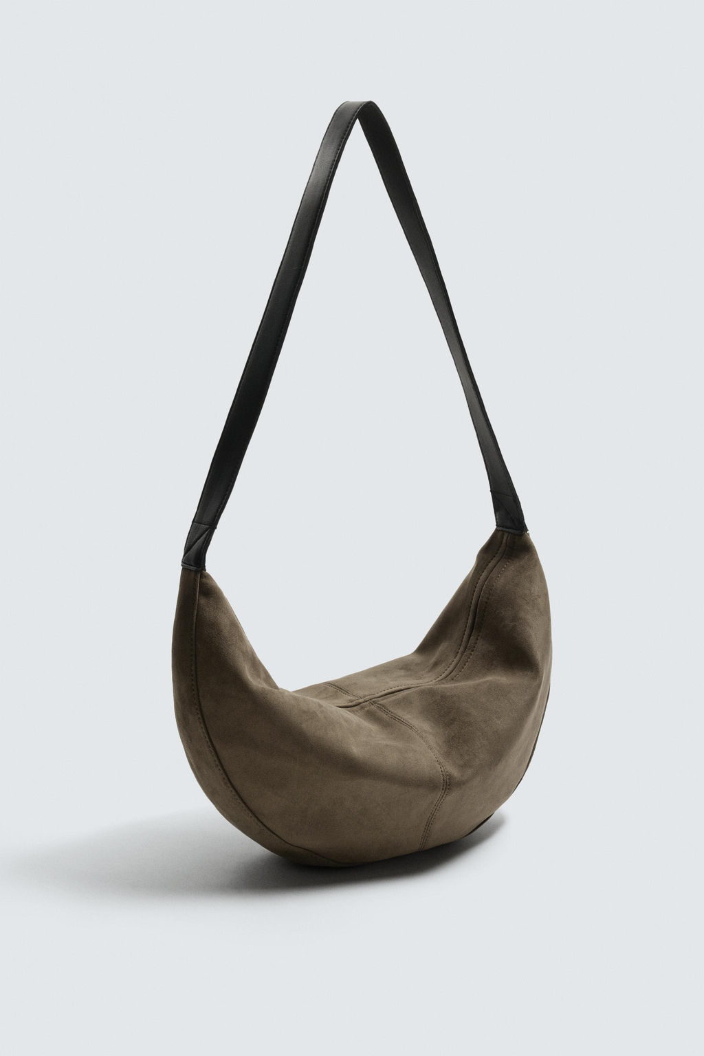 BOLSO DE HOMBRO LISO / Verde Caqui - Zara фото 4