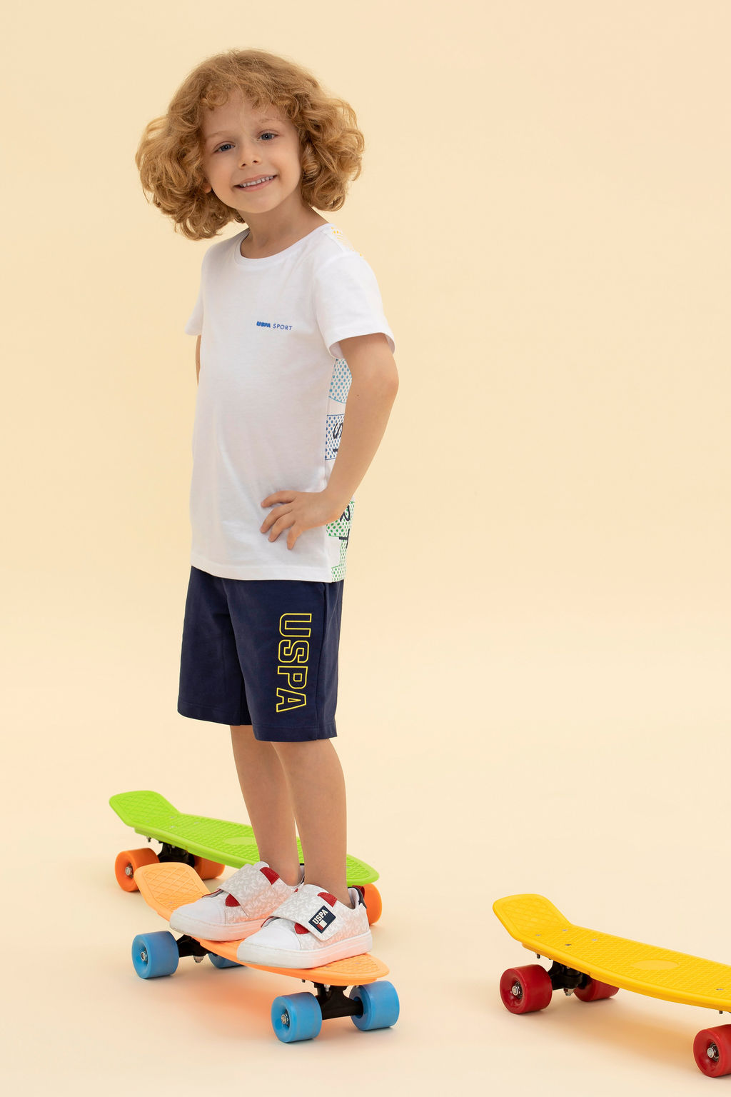 Футболка U.S. Polo Assn детская белая хлопок  фото 15
