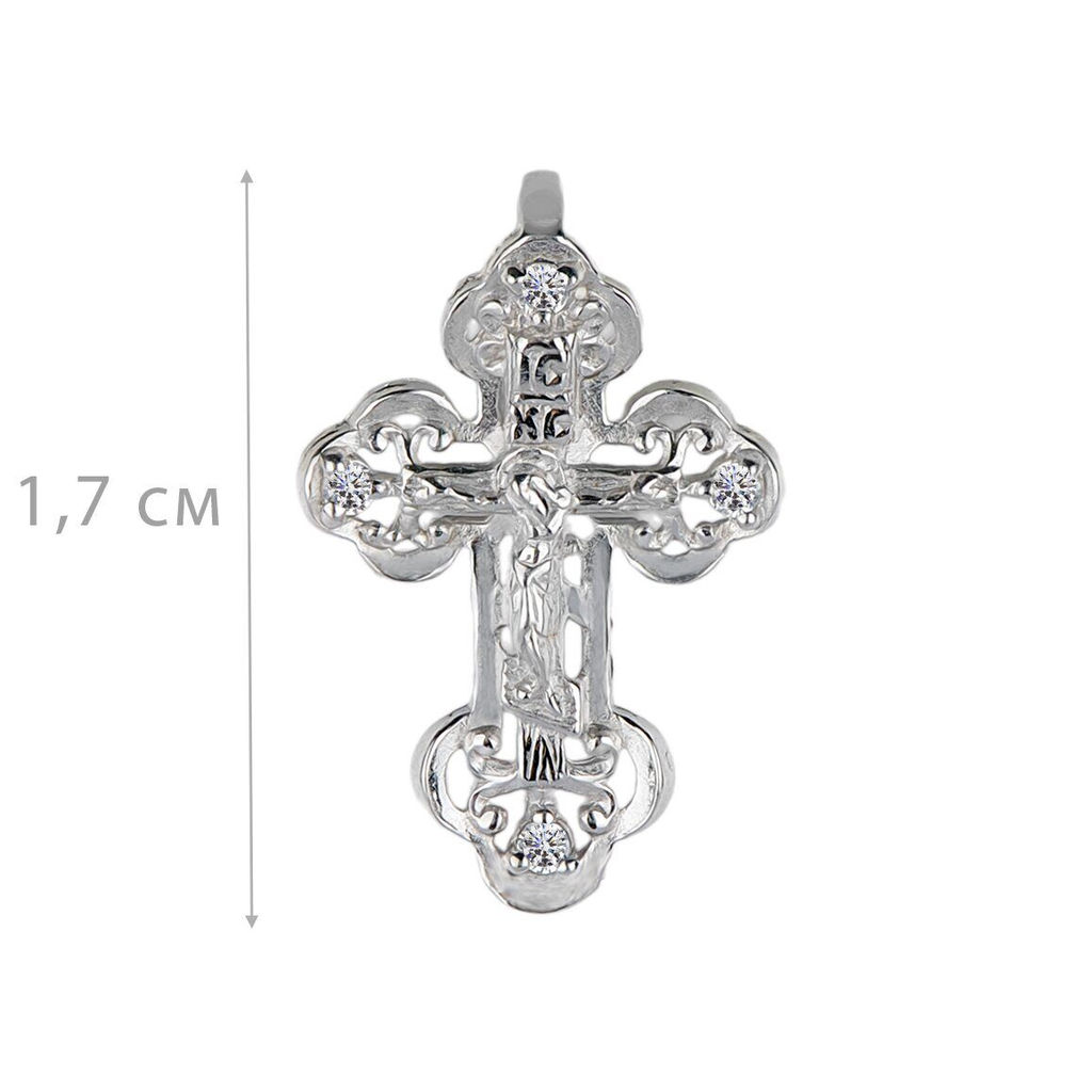 Крест, куб.циркон., ТРК3-558