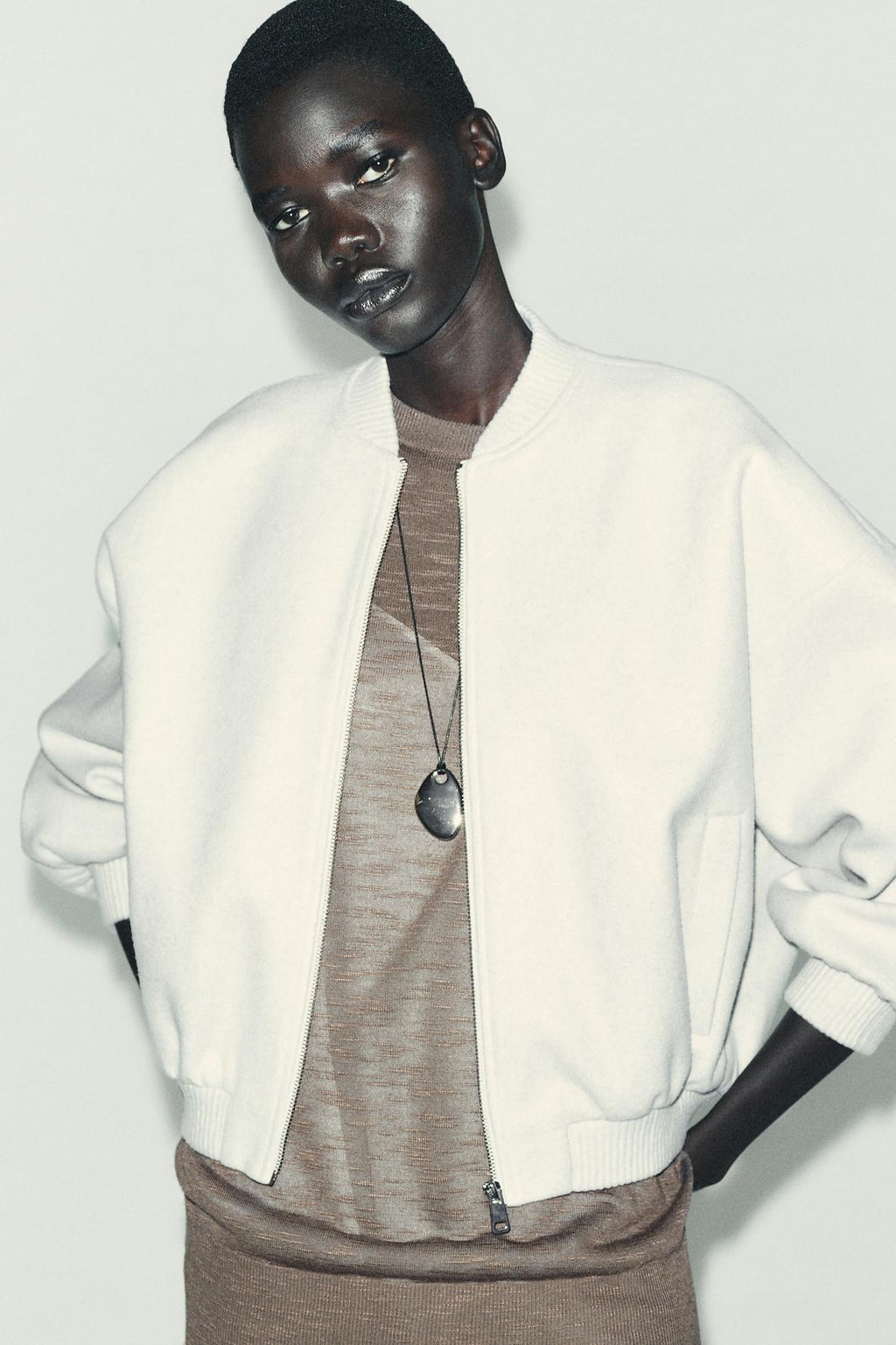 SOFT OVERSIZE BOMBER JACKET - Zara фото 2