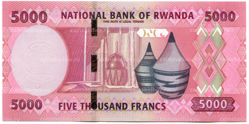 5000 франков 2024 года Руанда