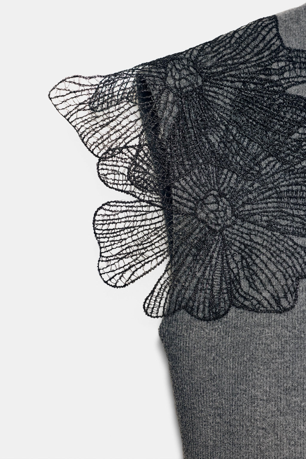 RIBBED FLORAL TOP - Zara фото 7